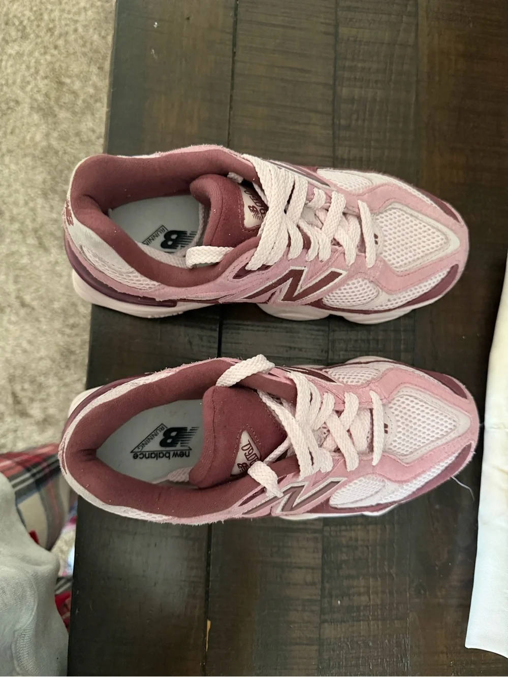 New Balance Kids Two-Tone Pink Athletic Sneakers